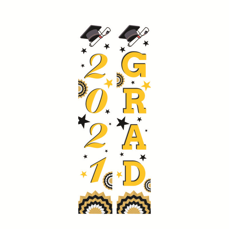 Graduation Ceremony Decoration Door Party Layout Flag
