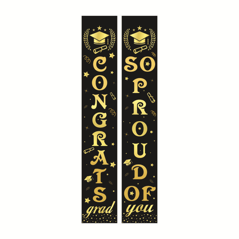 Graduation Ceremony Decoration Door Party Layout Flag