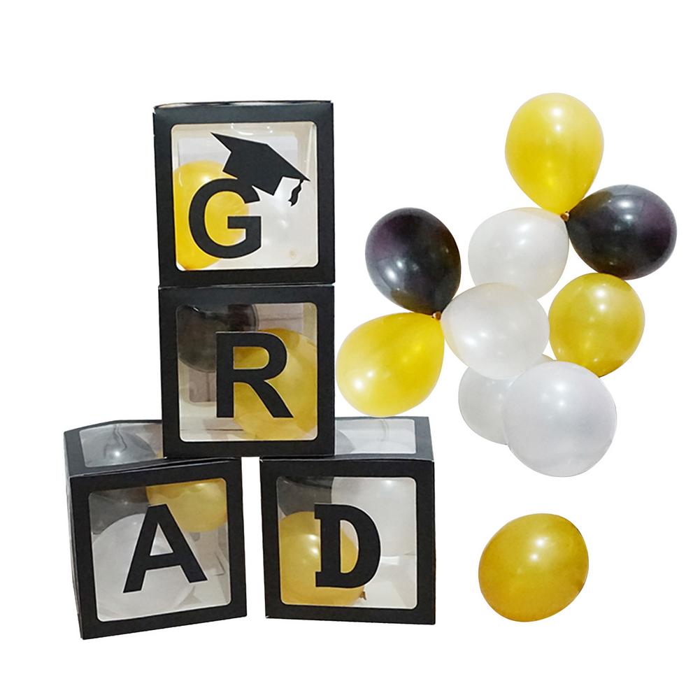 Black Balloon Box Graduation Ceremony Decoration