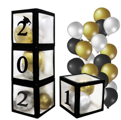 Black Balloon Box Graduation Ceremony Decoration