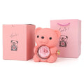 Plastic Rotating Hugging Bear Jewelry Box
